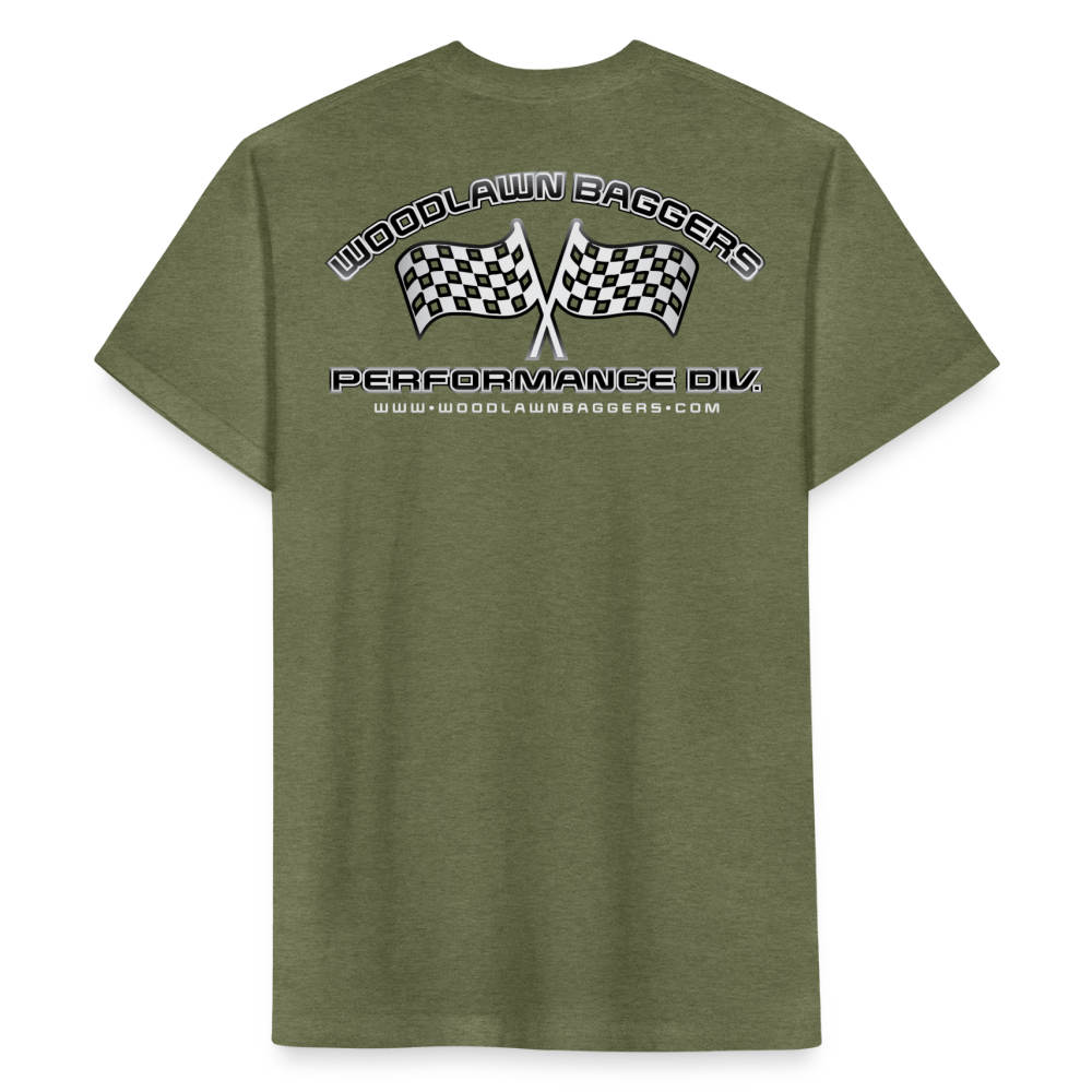 Woodlawn Outline Logo - heather military green