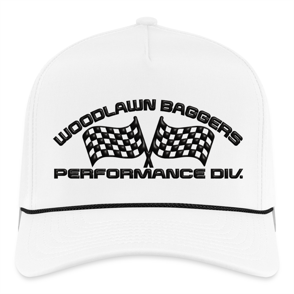 WBPD - Rope Cap (black logo) - white/black