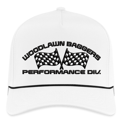 WBPD - Rope Cap (black logo) - white/black