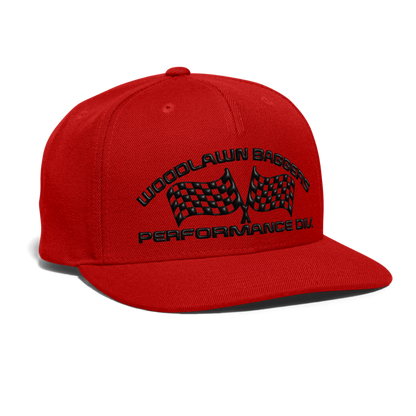 WBPD snapback - black logo - red