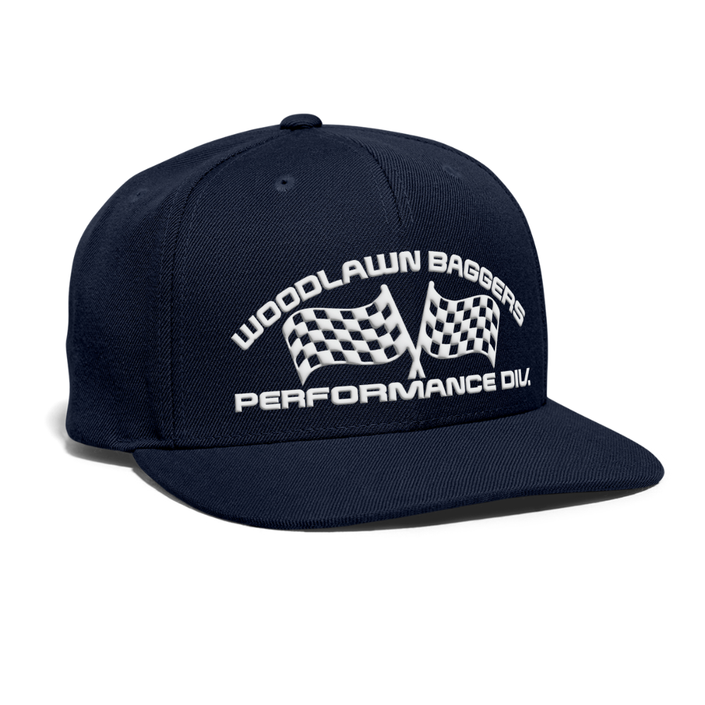 WBPD snapback - white logo - navy