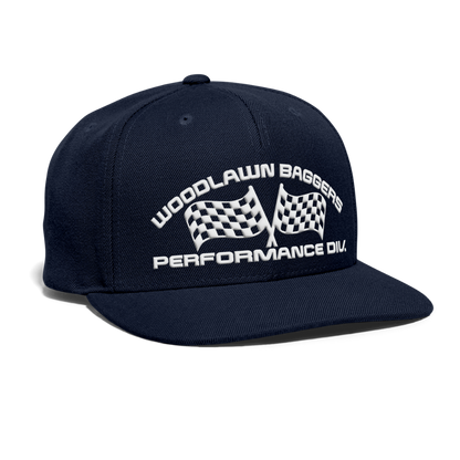 WBPD snapback - white logo - navy