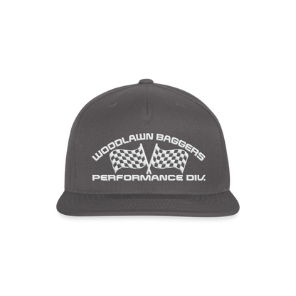 WBPD snapback - white logo - dark grey