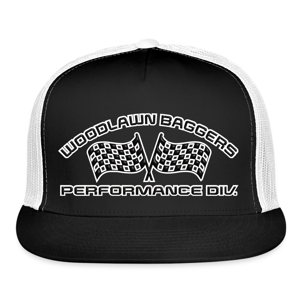 WBPD Flat Bill - Black Logo - black/white