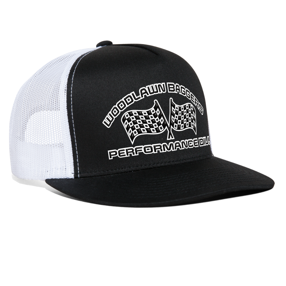 WBPD Flat Bill - Black Logo - black/white