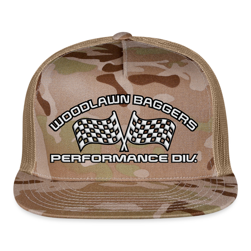 WBPD Flat Bill - White Logo - MultiCam\tan