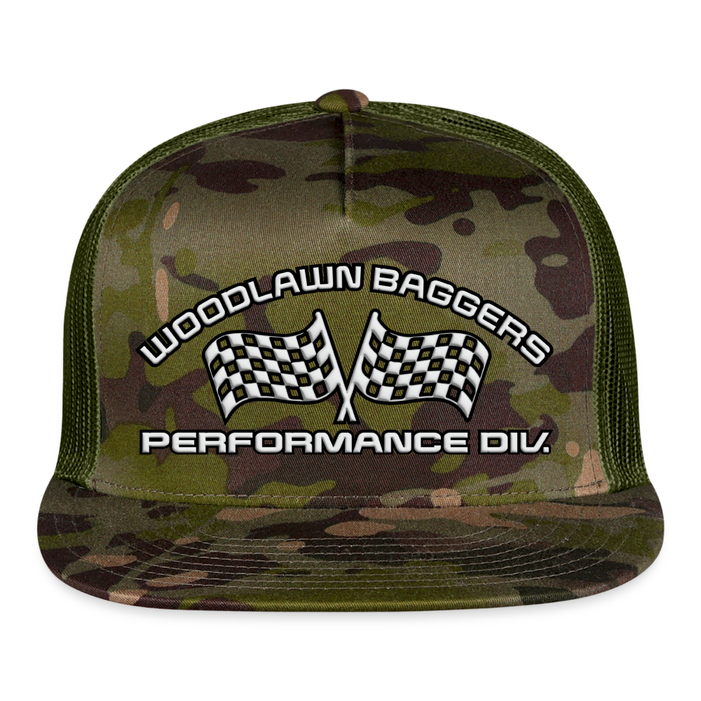 WBPD Flat Bill - White Logo - MultiCam\green