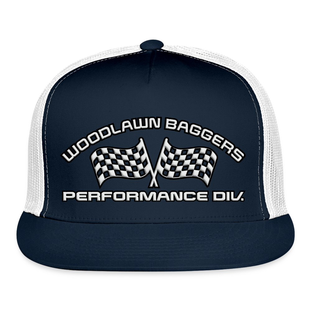 WBPD Flat Bill - White Logo - navy/white