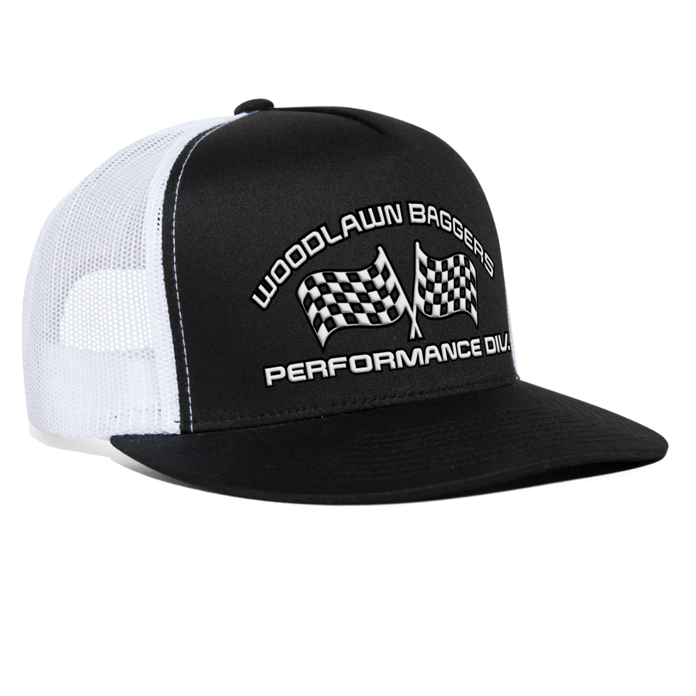 WBPD Flat Bill - White Logo - black/white