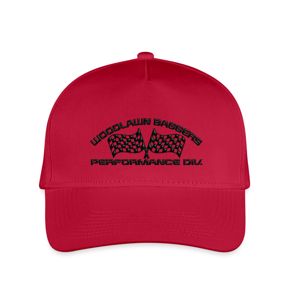 WBPD • Kid's Baseball Hat (black logo) - red