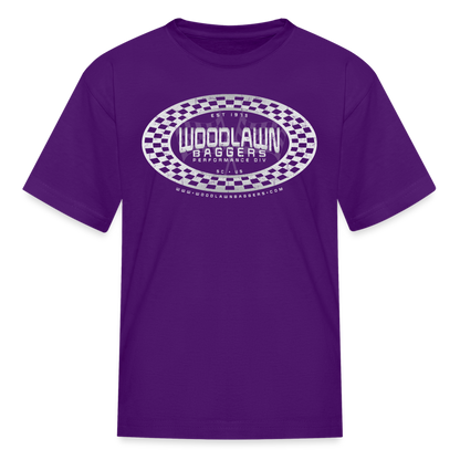 WBPD • Kids' Oval Checkered T-Shirt - purple