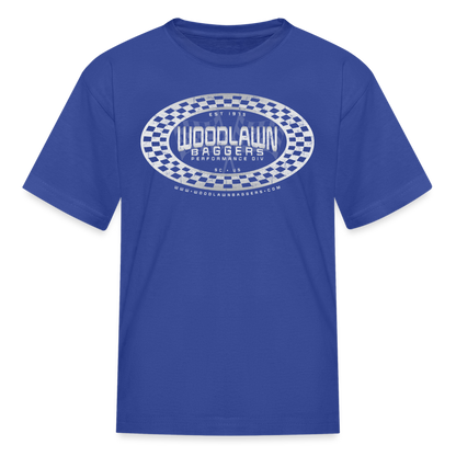 WBPD • Kids' Oval Checkered T-Shirt - royal blue