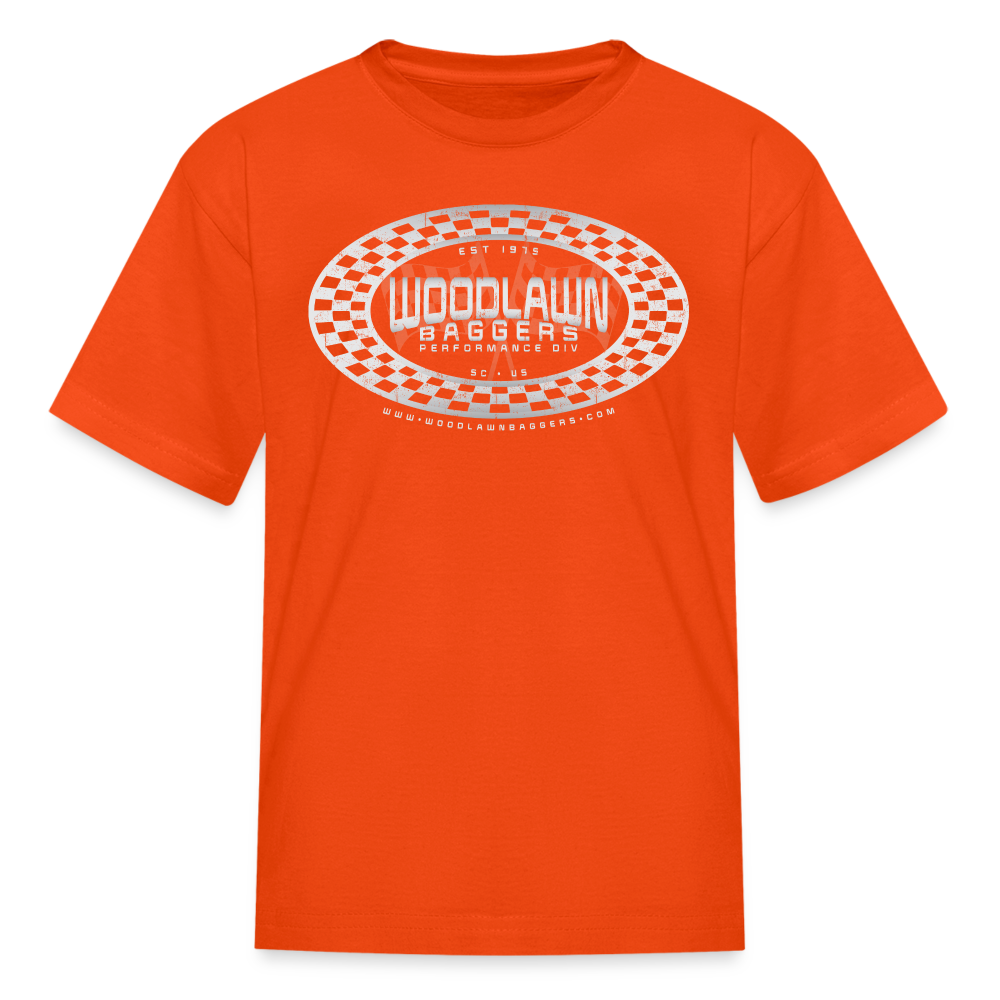 WBPD • Kids' Oval Checkered T-Shirt - orange