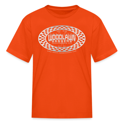 WBPD • Kids' Oval Checkered T-Shirt - orange