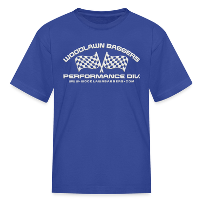 WBPOD • Kids' Flag T-Shirt (white logo) - royal blue