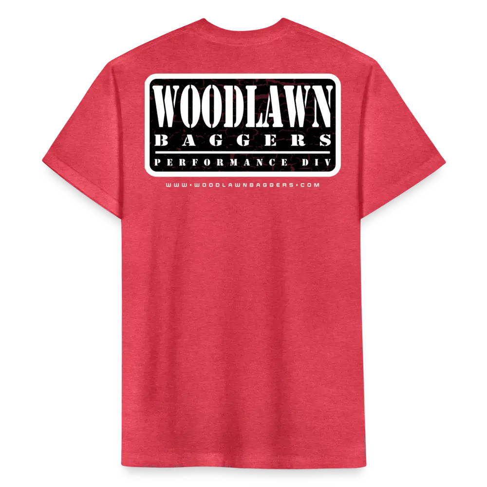 Woodlawn Patch T-Shirt - White w/black background