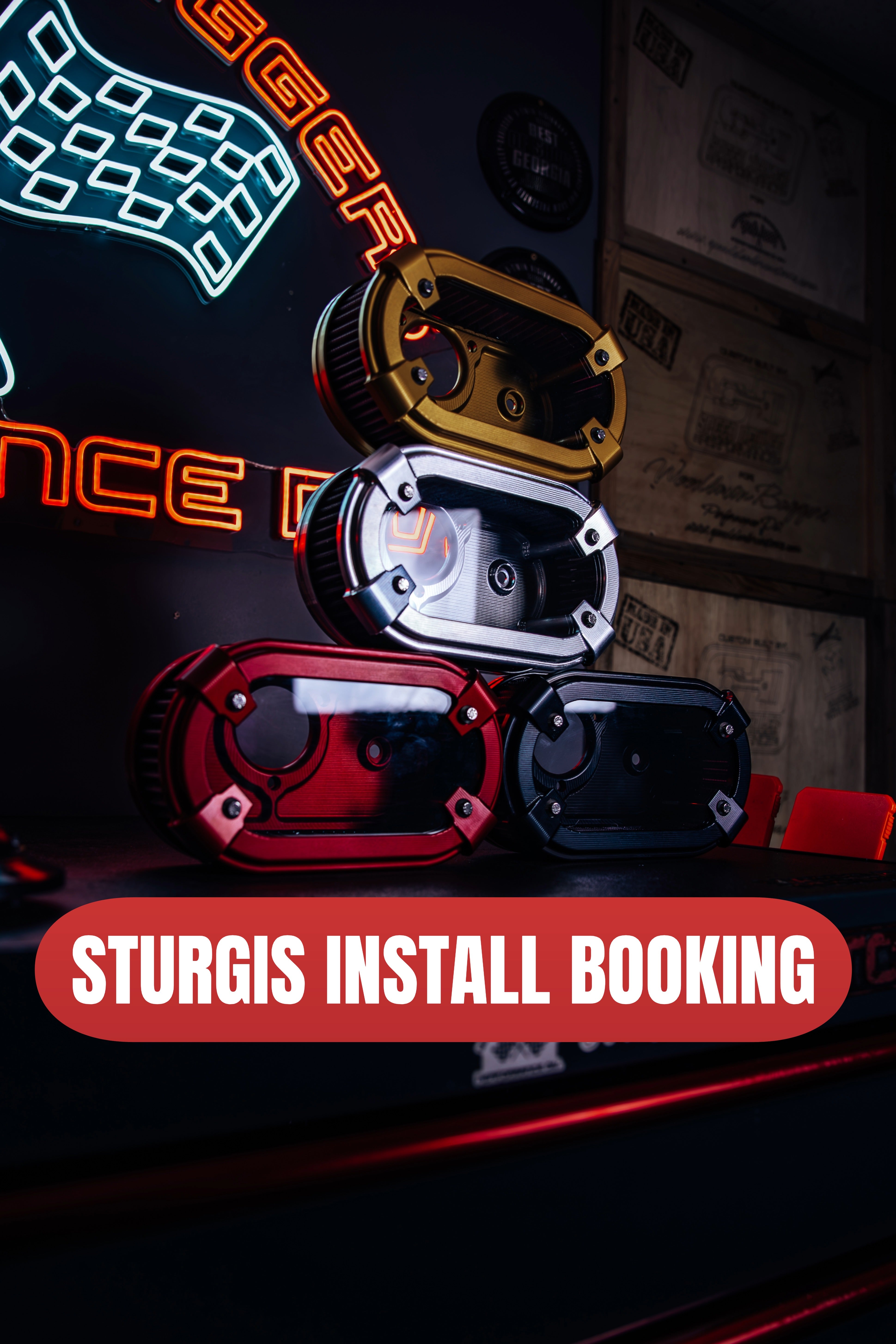 *STURGIS 2026 INSTALL BOOKING* Billet Oval Air Cleaner (23.5+ Harley-Davidson Touring)