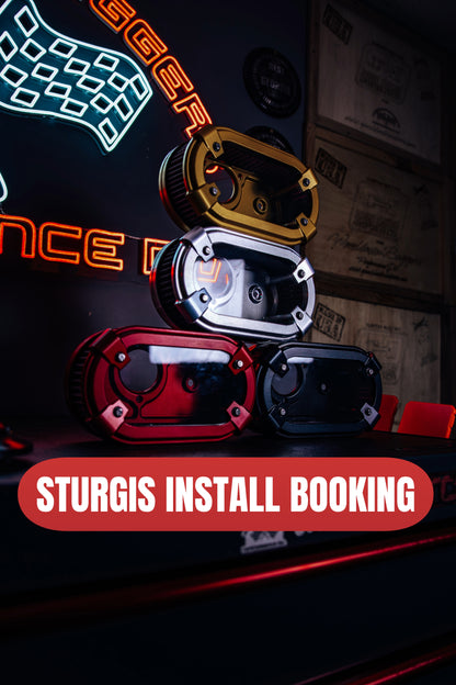 *STURGIS 2026 INSTALL BOOKING* Billet Oval Air Cleaner (23.5+ Harley-Davidson Touring)