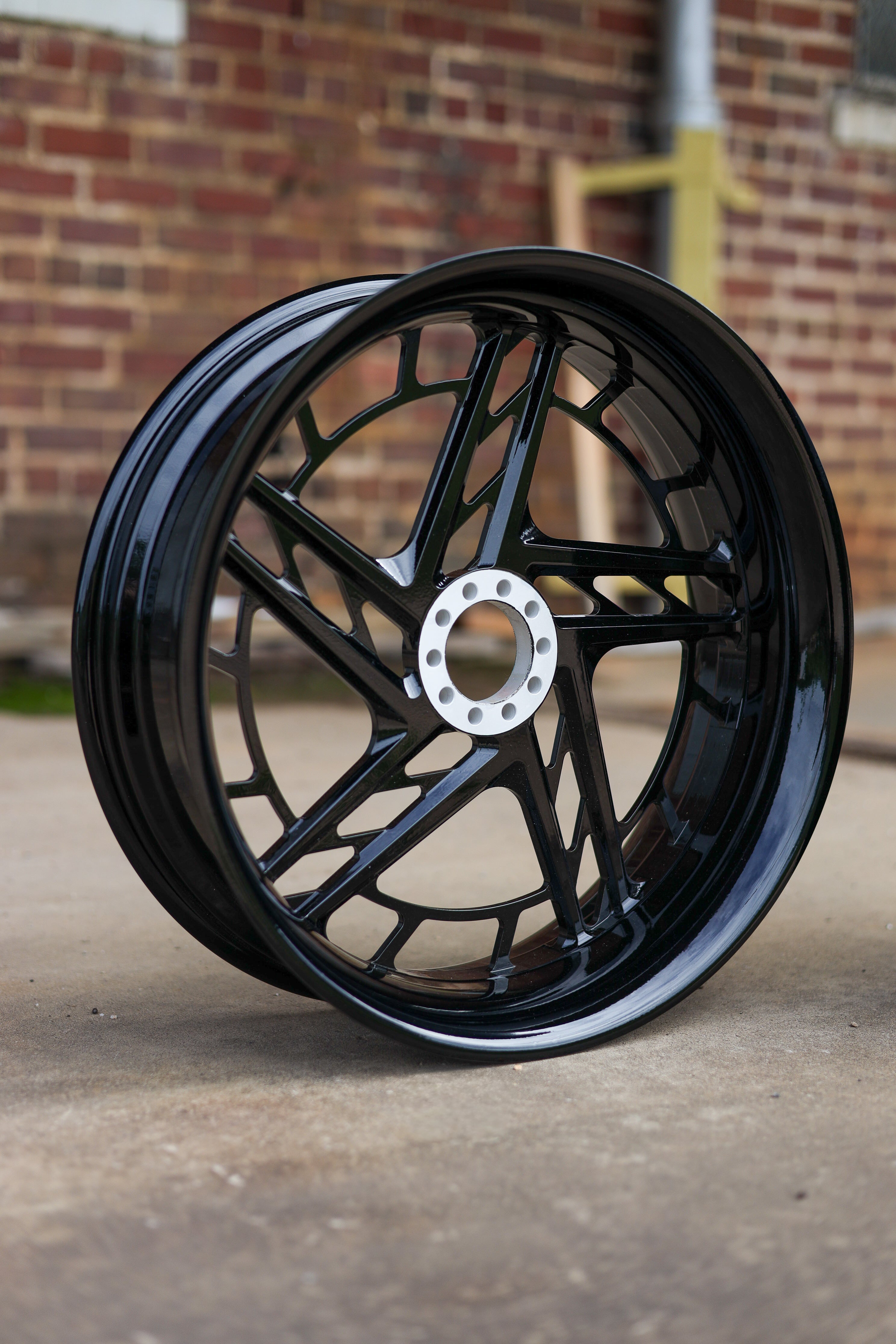Woodlawn Baggers Performance Division Motorcycle Wheels │ Directional Trac-Lite with Speed Ring
