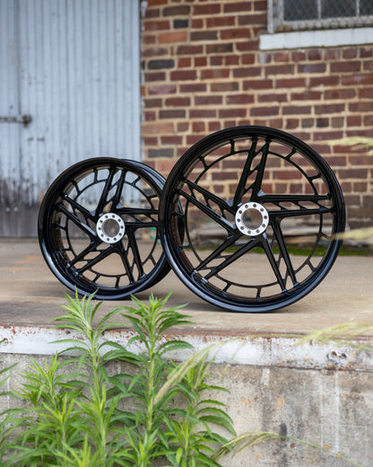 Woodlawn Baggers Performance Division Motorcycle Wheels │ Directional Trac-Lite with Speed Ring